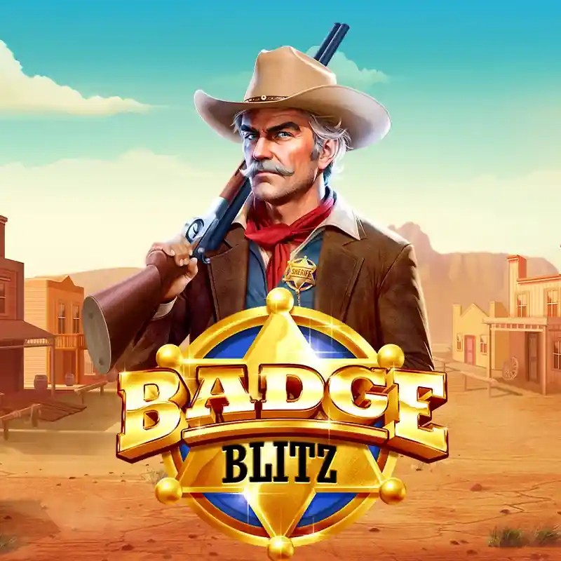 Slots logo of Badge Blitz from Pragmatic Play at Instant Casino