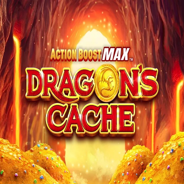 Action Boost Max Dragon's Cache slot icon by SpinPlay Games, available at Instant Casino