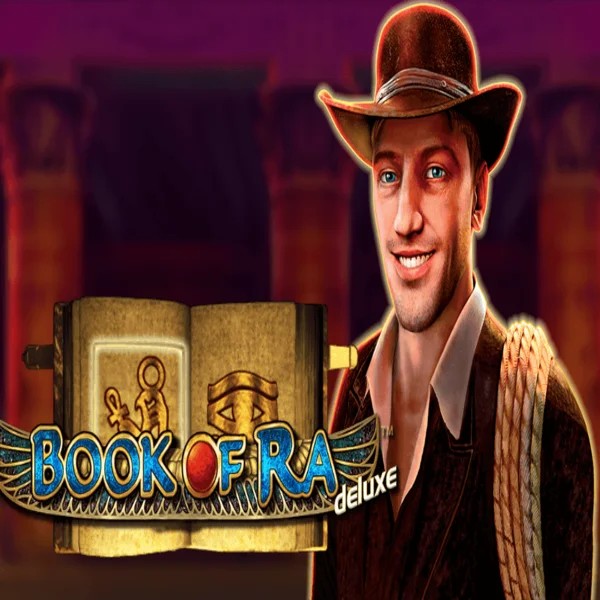 Book of Ra Deluxe slot visual from Novomatic available on instant-casinoo.com