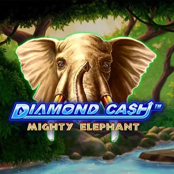 Diamond Cash Mighty Elephant slot logo by Greentube at Instant Casino