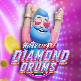 Hyper Strike Diamond Drums online game logo by Gameburger Studios on instant-casinoo.com