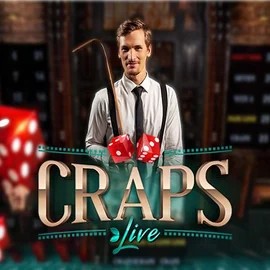 Live Craps logo by Evolution at Instant Casino